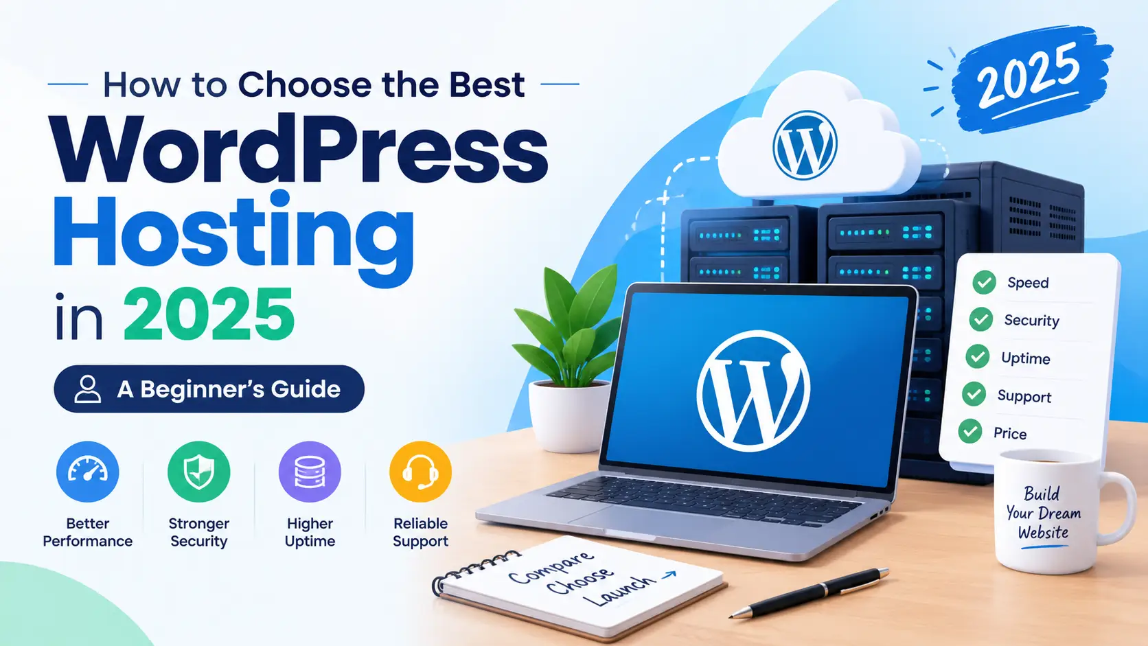 How to Choose the Best WordPress Hosting in 2025 – A Beginner’s Guide
