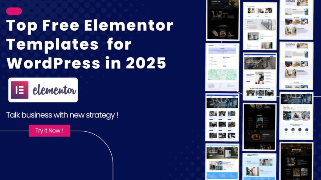 Top Free Elementor Templates for WordPress in 2025